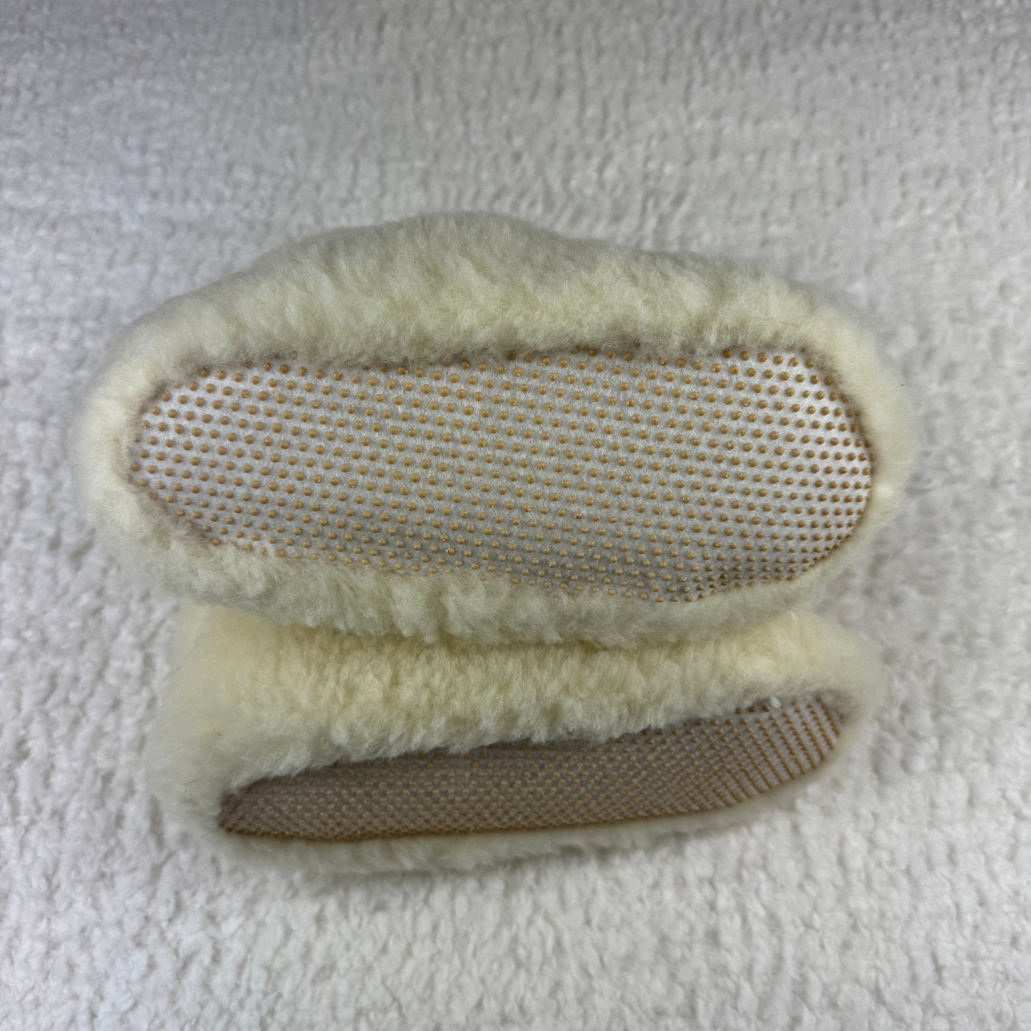 Labelpantoufle - Bottillons en laine de mouton blanc