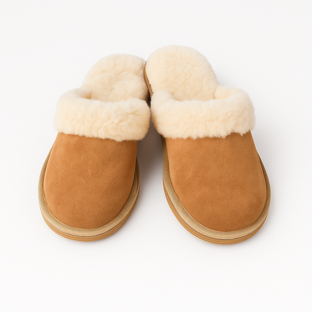 Chaussons en peau de mouton femme