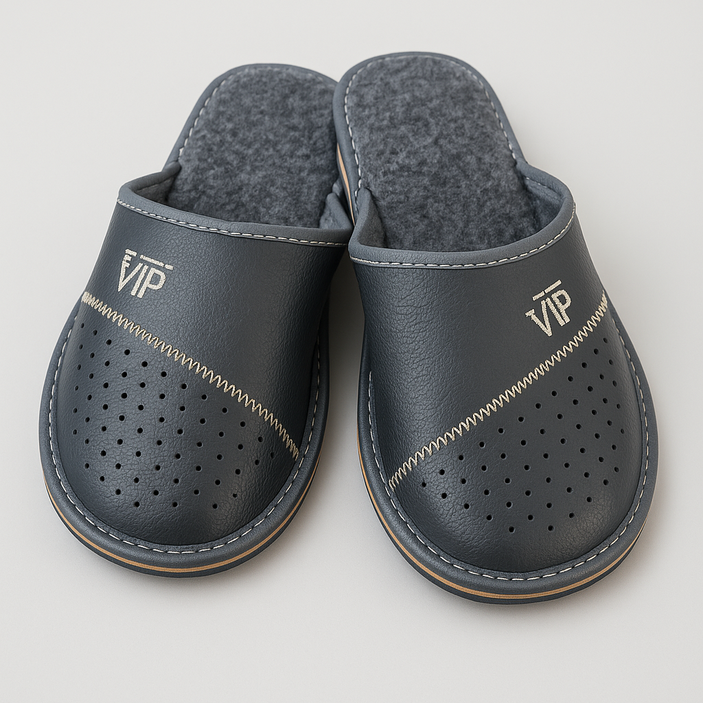 Chaussons en laine gris VIP