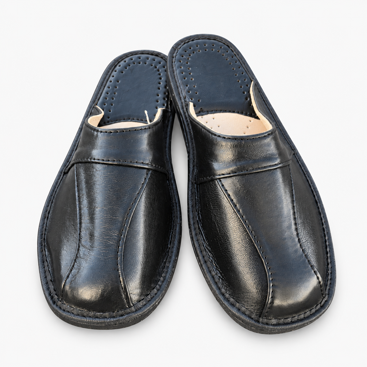 Pantoufles homme en cuir d'agneau