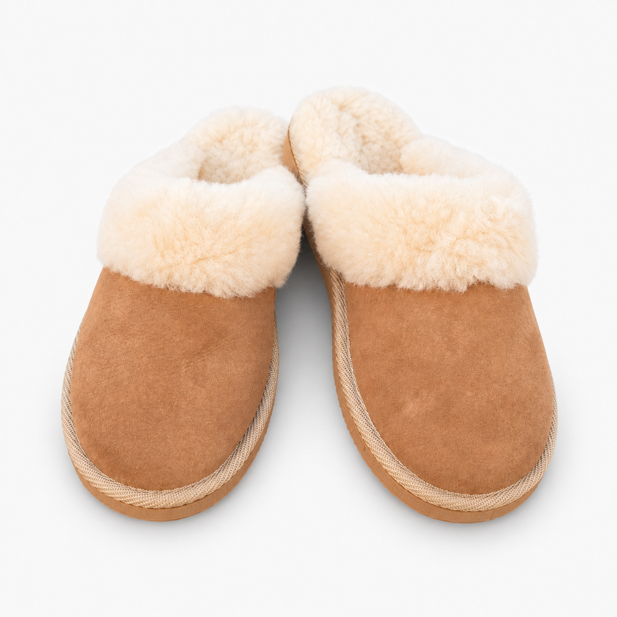 Chaussons femme en peau de mouton retournée