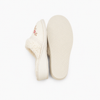 Chausson laine de mouton femme à talon 4 cm