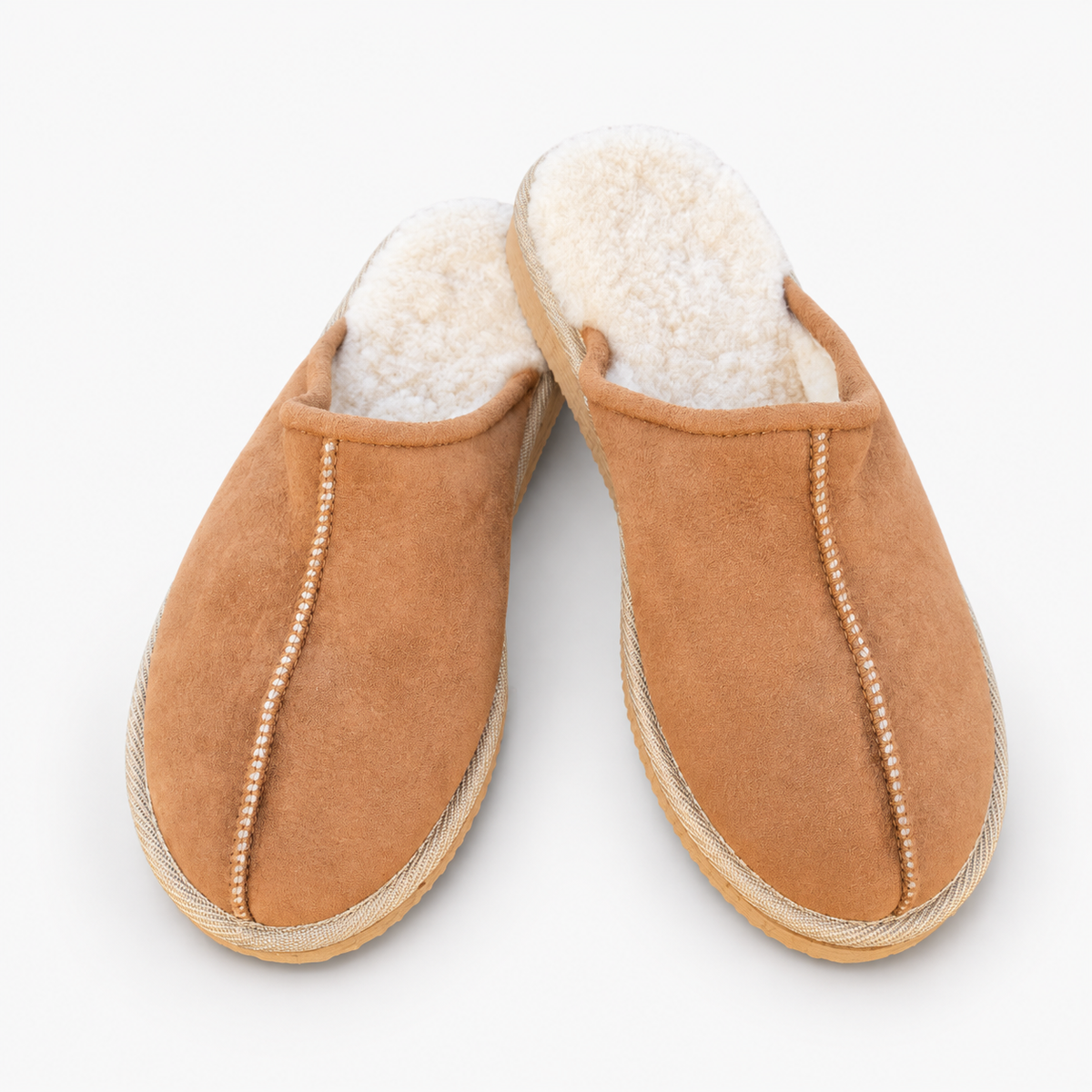 Chaussons homme en peau de mouton retournée