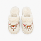 Chausson laine de mouton femme à talon 4 cm