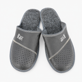 Chausson mouton homme, cuir et laine noir