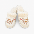 Chausson laine de mouton femme à talon 4 cm